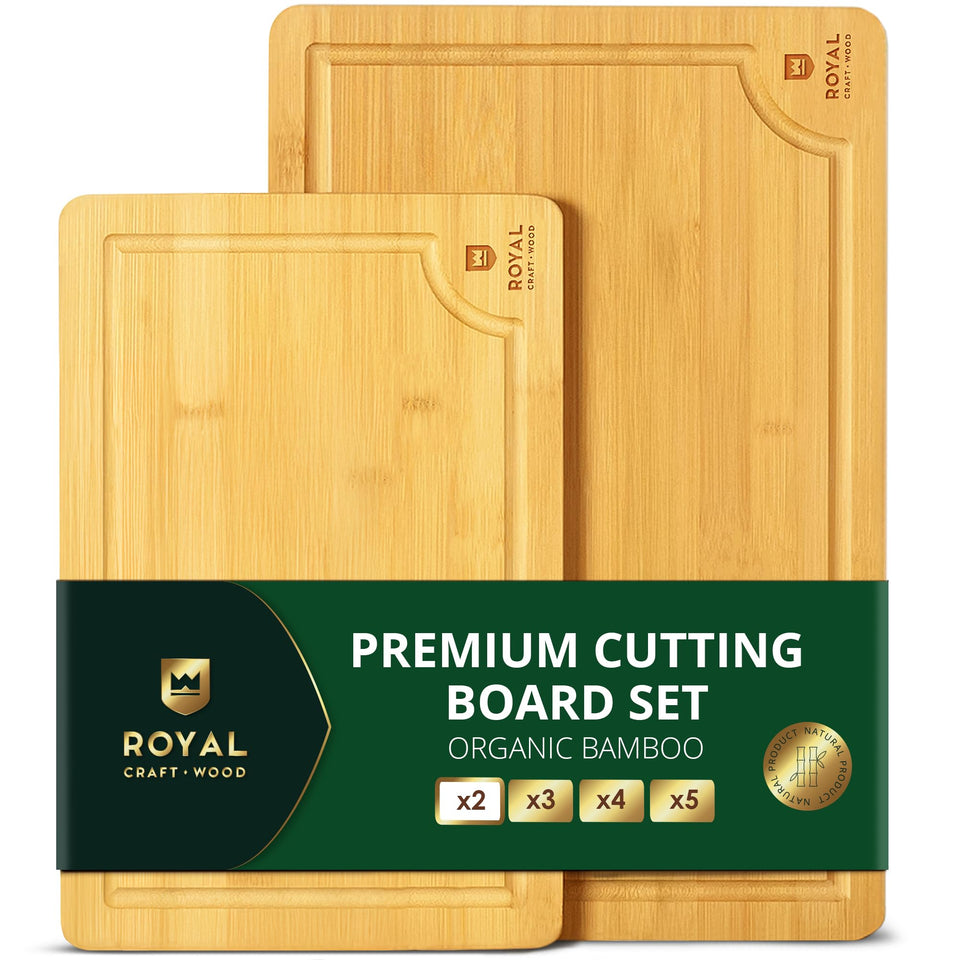 ROYAL CRAFT WOOD large cutting board 15x10 for meal prep and serving