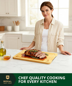 ROYAL CRAFT WOOD eco-friendly bamboo construction supports sustainable kitchen use.