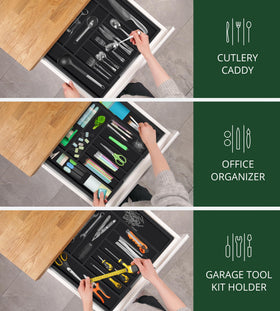 Royal Craft Wood knife-friendly layout reduces clutter and clatter