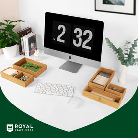 Moisture-resistant surface of ROYAL CRAFT WOOD bamboo boxes
