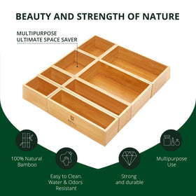 ROYAL CRAFT WOOD multi-functional storage boxes keep small accessories tidy and accessible.