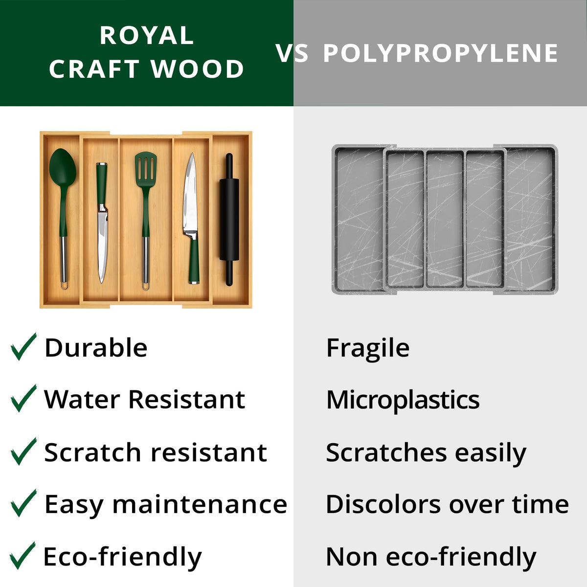 ROYAL CRAFT WOOD multi-use organizer suitable for home office and crafts