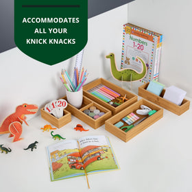 Multi-room use of ROYAL CRAFT WOOD organizers in different spaces