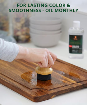 Royal Craft Wood serving board for display during meals and gatherings.