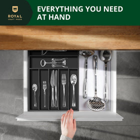 Royal Craft Wood utensil holder puts kitchen tools within easy reach.