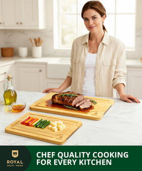ROYAL CRAFT WOOD vegetable prep board for fresh chopping