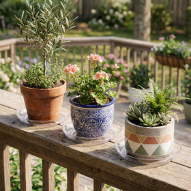 Royal Imports candle-ready tray serving as a decorative base