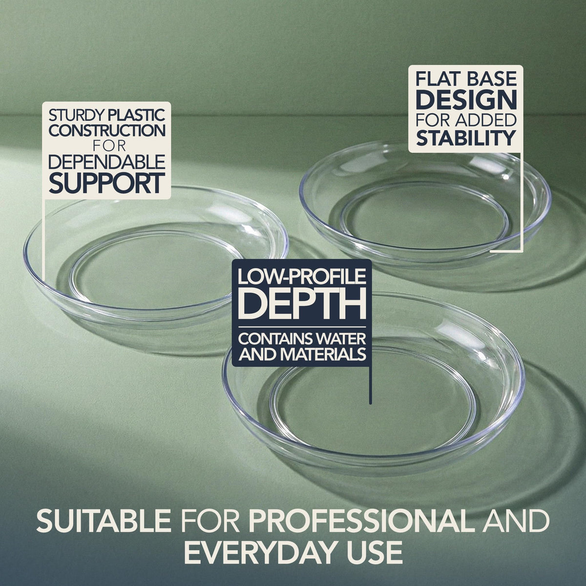 Royal Imports pack of six saucer trays for versatile decor use
