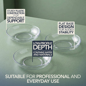 Royal Imports candle holder tray clear ideal for centerpiece accents and small displays.