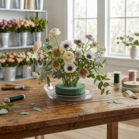 Royal Imports versatile tray doubles as candle holder and floral display base
