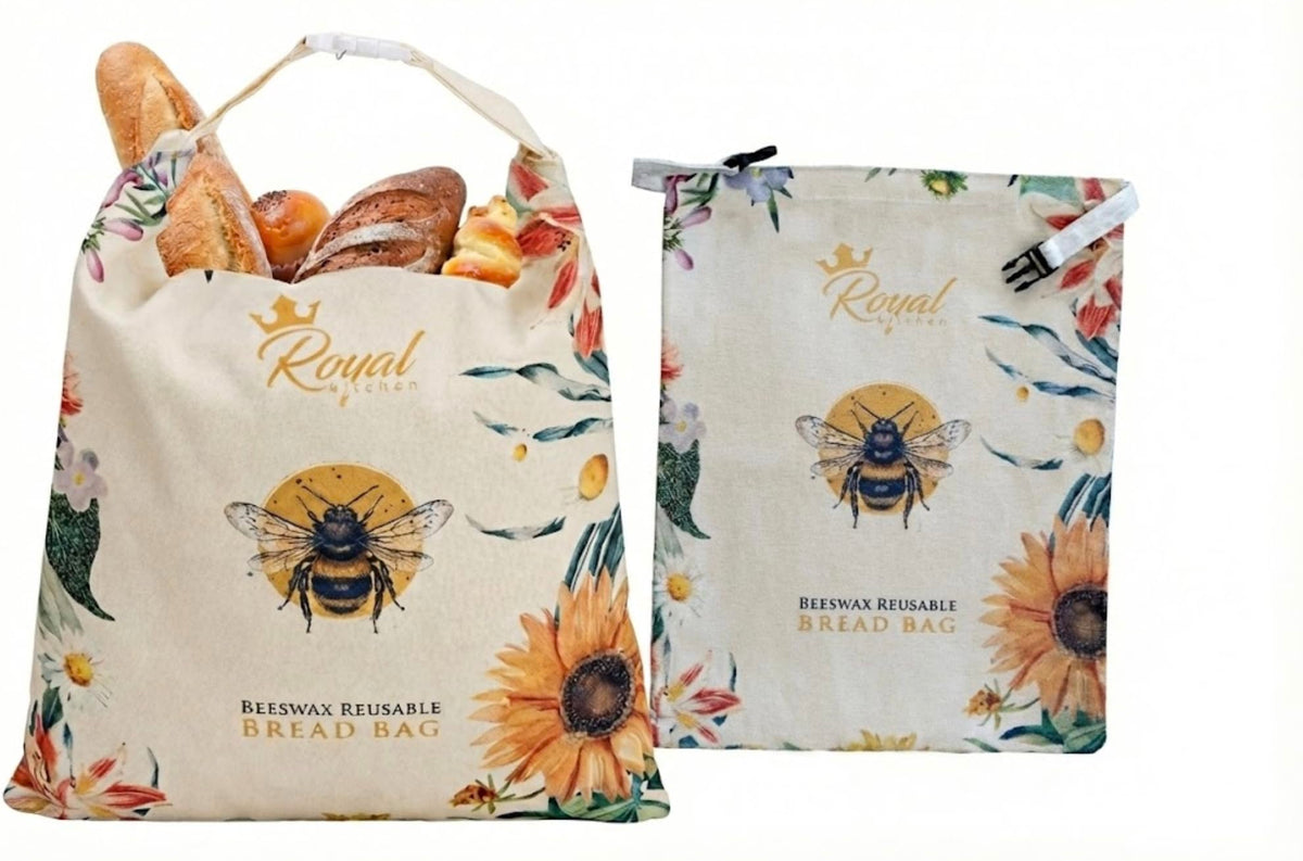 Royal Kitchen two-pack XL bread bags ideal for long loaves