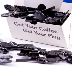 Royal StixToGo beverage plug keeps drinks secure during transport.