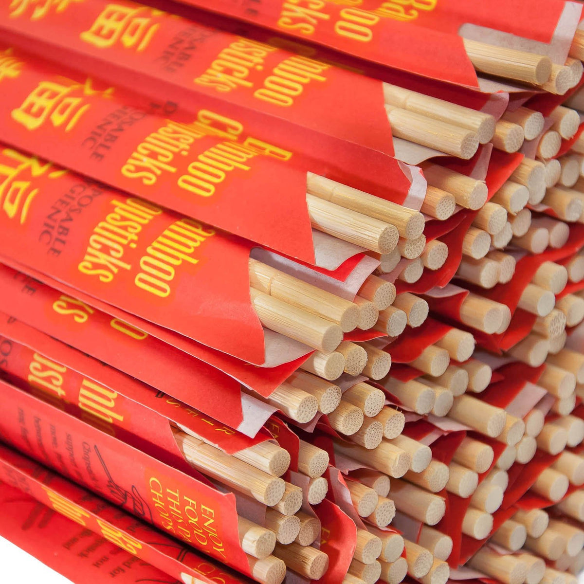 Royal Premium bamboo chopsticks enhancing an elegant dining table setting.