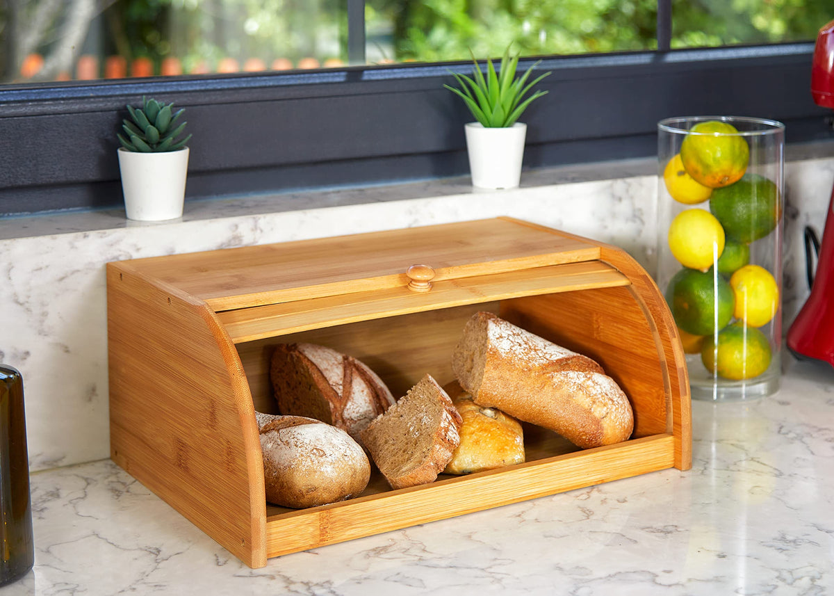 RoyalHouse natural bamboo finish adds warmth to the kitchen