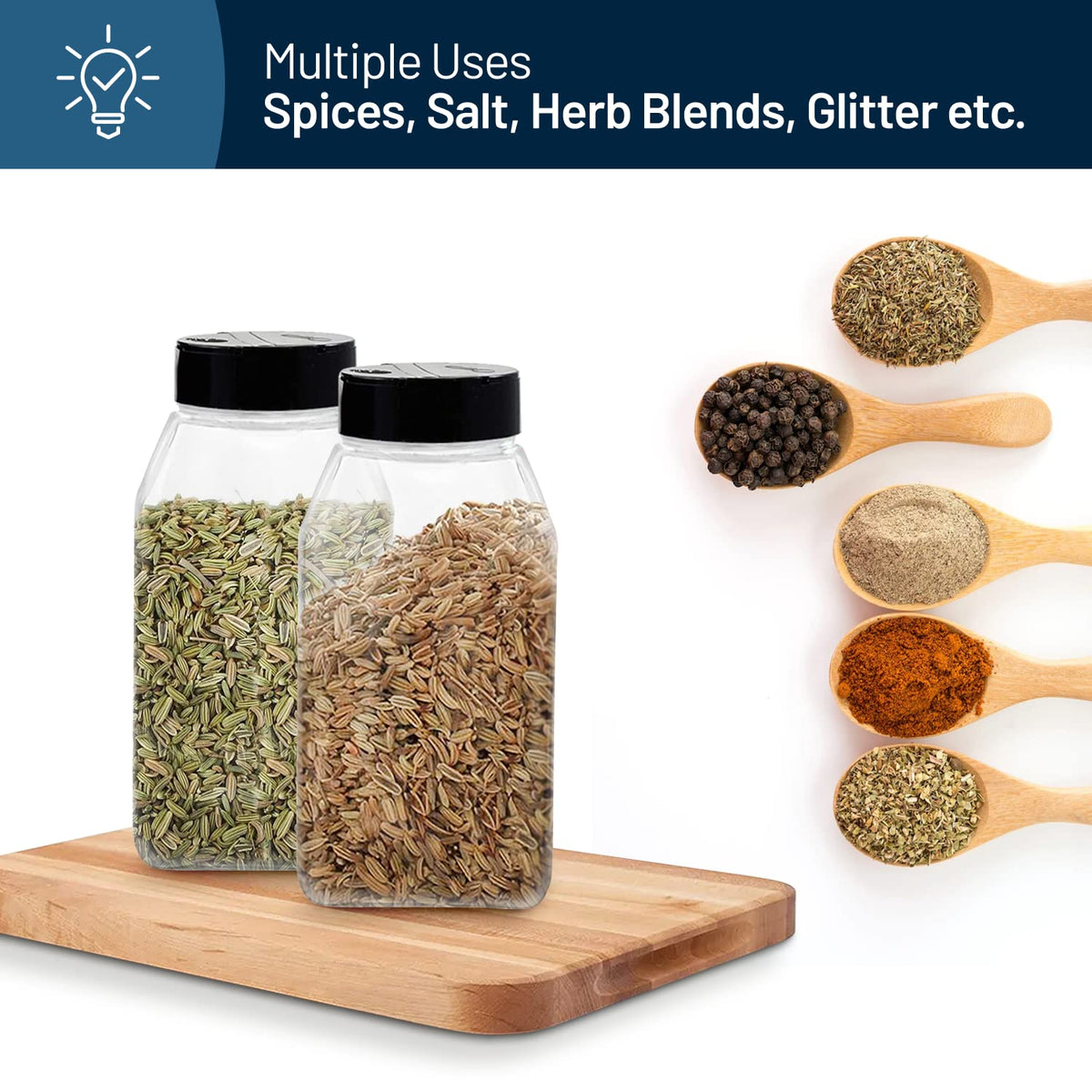 RoyalHouse removable internal seal helps keep spices fresh between uses.