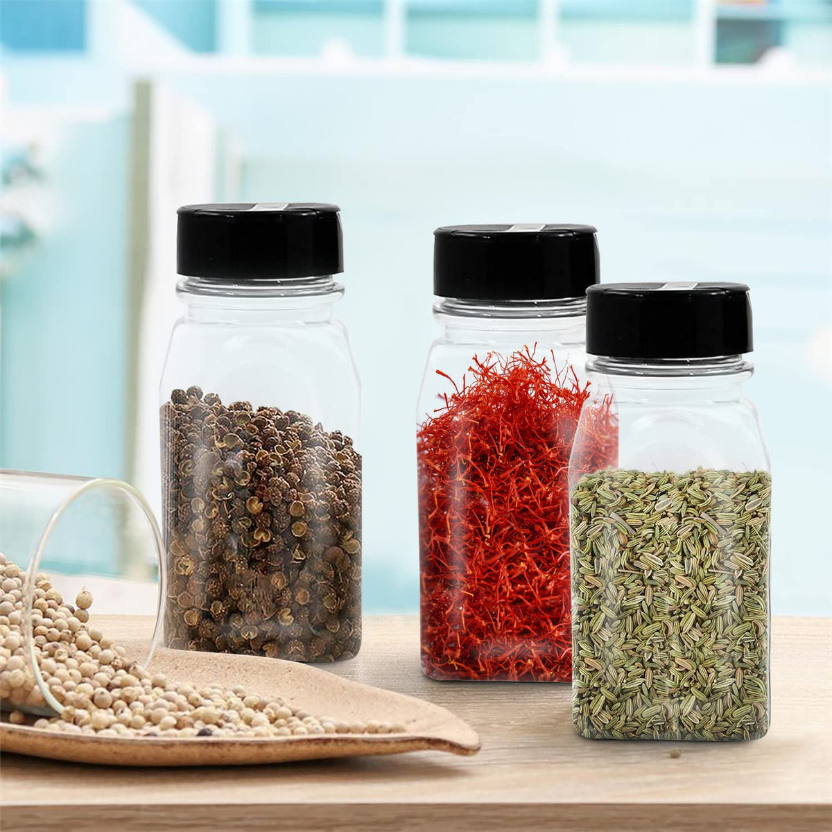 RoyalHouse spice jar internal seal keeps contents fresh