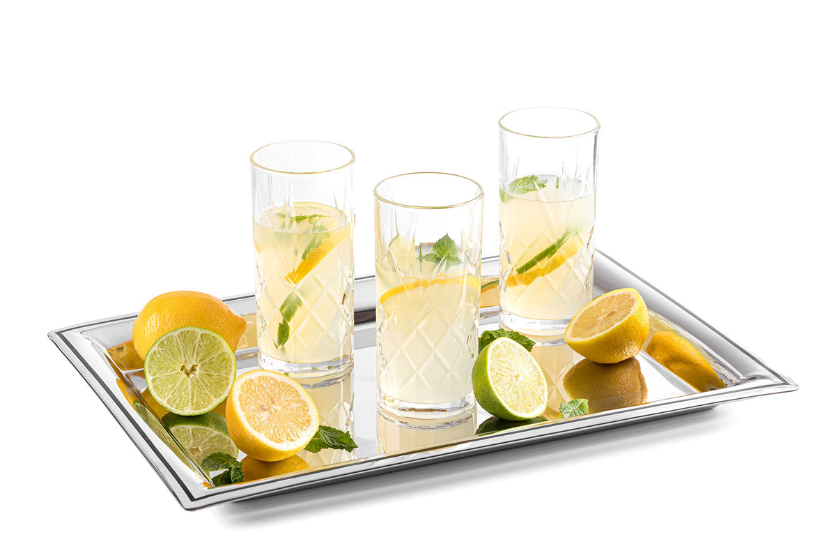 Royalty Art Kinsley 12-ounce glass ideal for water, beer, or soda.