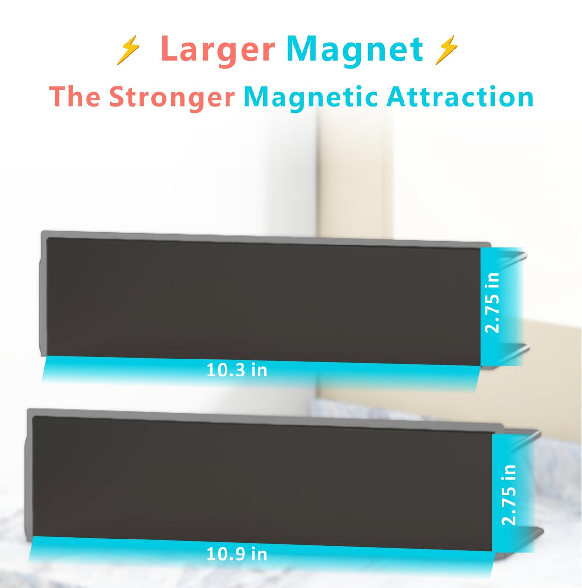 Roysili magnetic paper towel holder attached to fridge for easy reach.