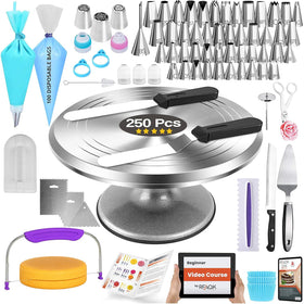 RFAQK 12-inch metal turntable for stable icing rotations