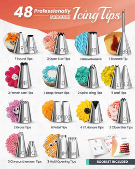 RFAQK cake scrapers and leveler for even frosting and clean edges