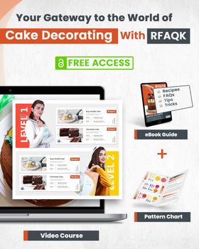 RFAQK pastry bag with couplers for easy tip changes