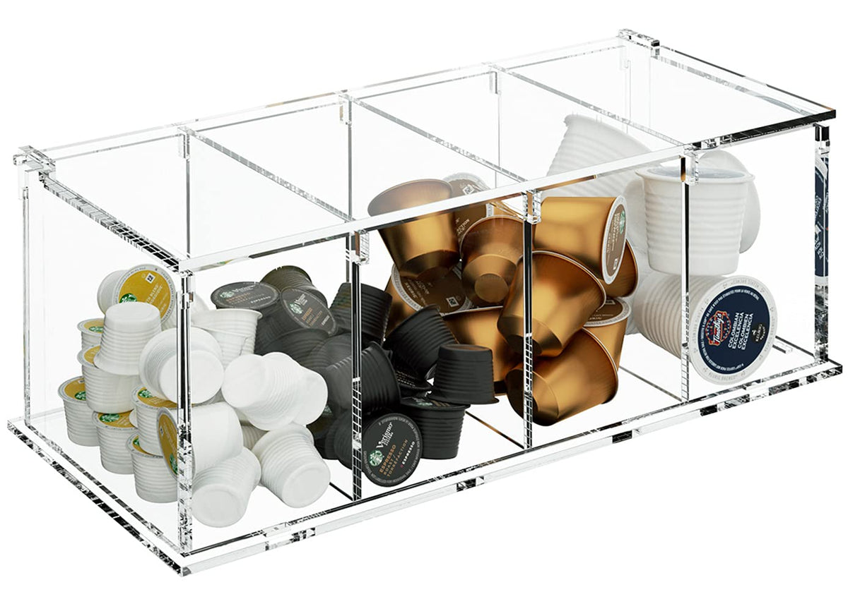 RR RAXMIN four-compartment capsule holder front view for easy pod access