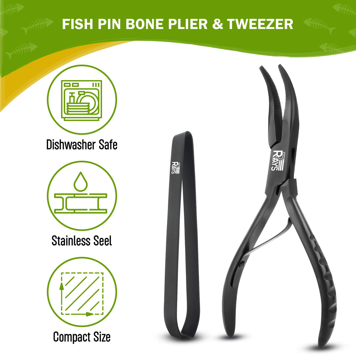 RRAYS Chef-trusted seafood toolkit designed for fast, clean seafood prep.