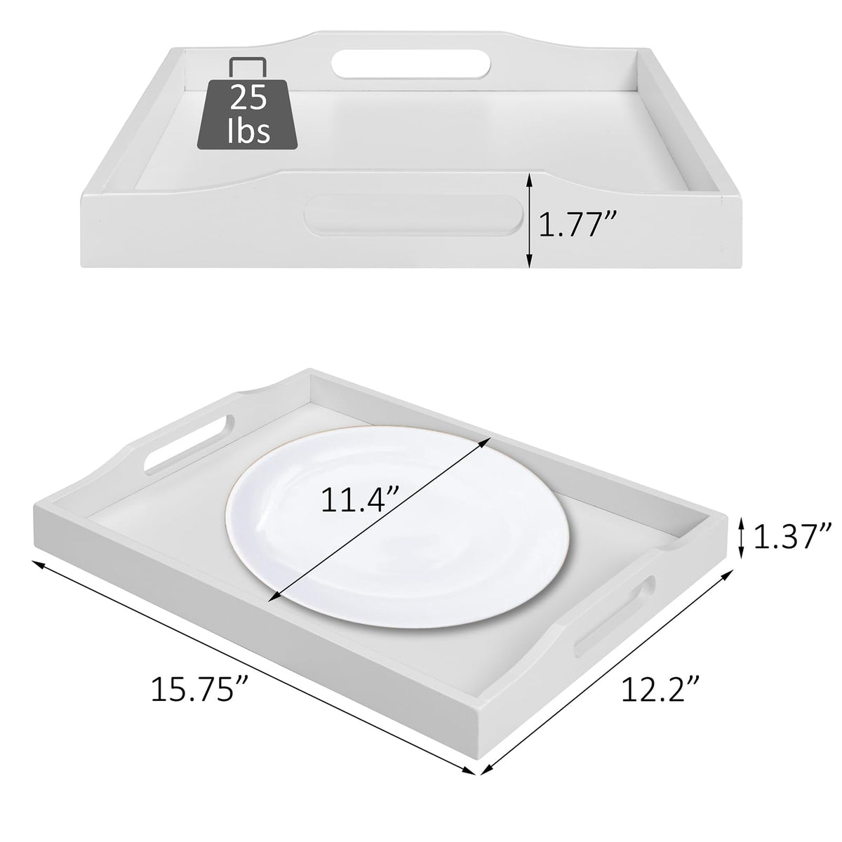 RRX coffee-table snack tray keeps drinks steady while entertaining.