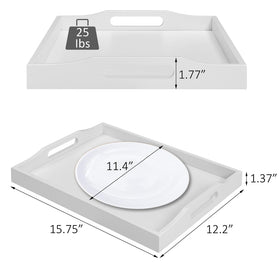 RRX coffee-table snack tray keeps drinks steady while entertaining.