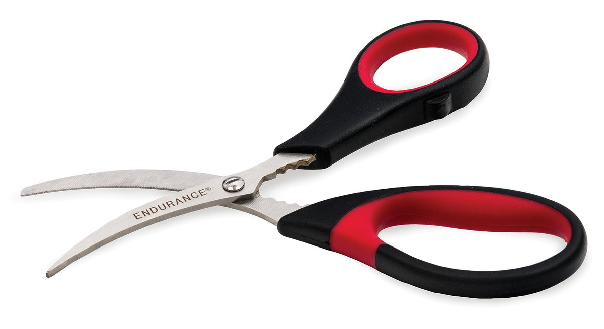 RSVP Endurance scissorsSantoprene handle shown for comfortable grip