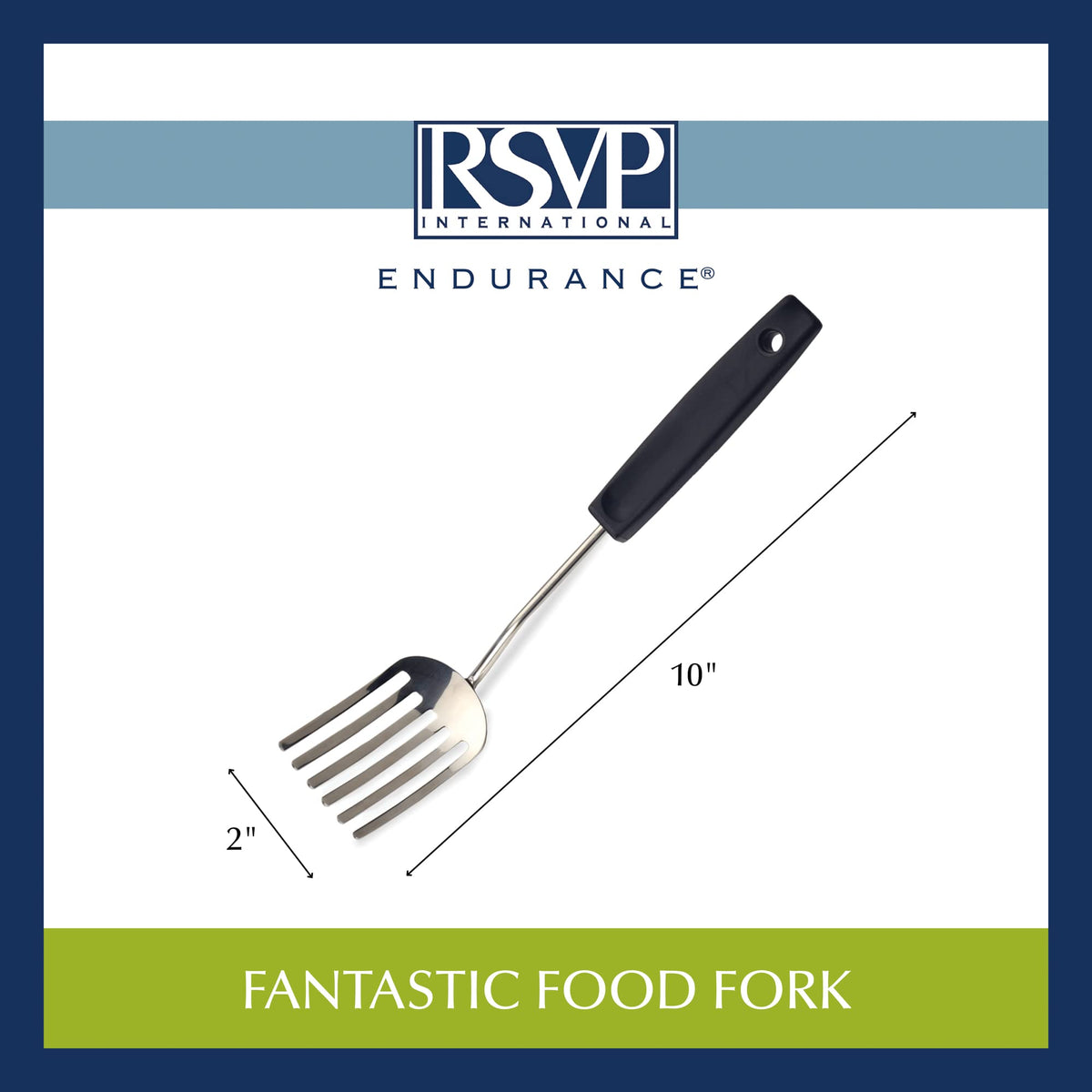 RSVP International Endurance Fantastic Fork ergonomic design makes it a gift-worthy utensil