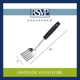 RSVP International Endurance Fantastic Fork ergonomic design makes it a gift-worthy utensil