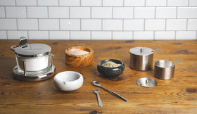 RSVP Endurance salt spoon included for precise, mess-free seasoning