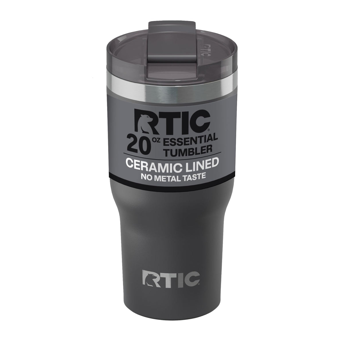 RTIC 20oz Essential Tumbler with ceramic-lined interior for pure taste in every sip.