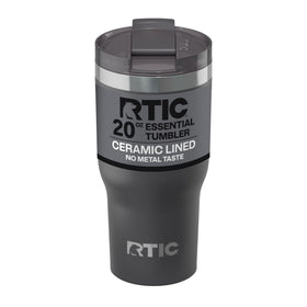 RTIC 20oz Essential Tumbler with ceramic-lined interior for pure taste in every sip.