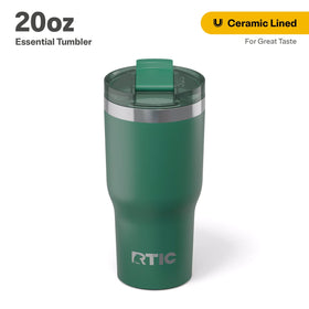 RTIC 20oz tumbler demonstrating double-wall insulation keeps drinks cold longer
