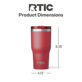 RTIC 30oz Essential Tumbler dishwasher-safe exterior with no sweat finish.