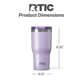RTIC 30oz Essential Tumbler lavender glitter durable 18/8 stainless steel construction
