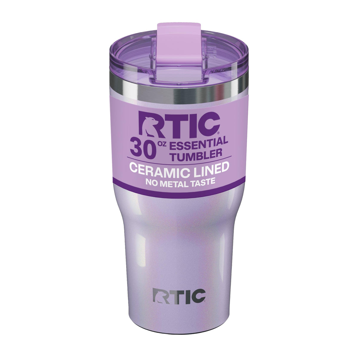 RTIC 30oz Essential Tumbler lavender glitter front view for on-the-go hydration