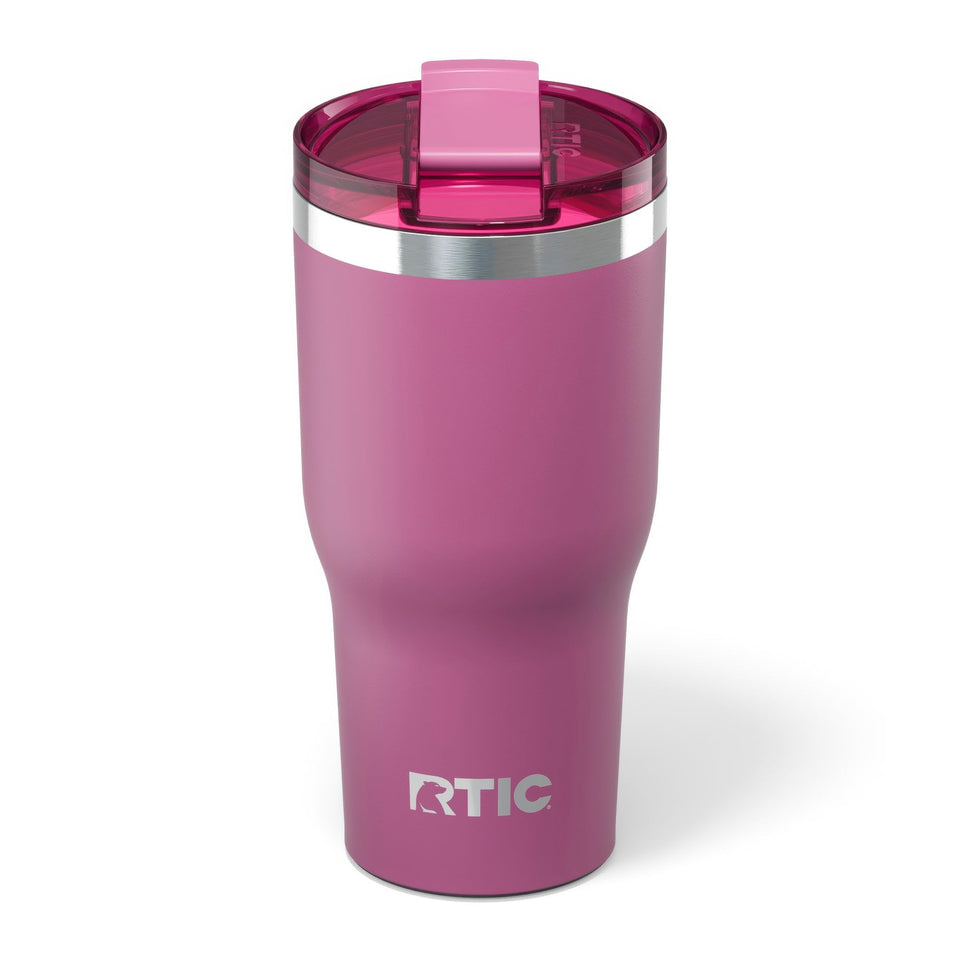 RTIC 30oz Essential Tumbler with lid, secure lid for spill-free travel.