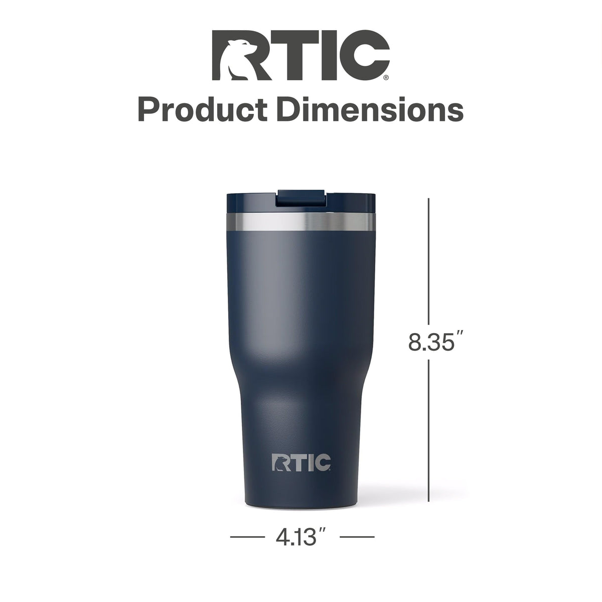 RTIC 30oz Essential Tumbler no-sweat exterior keeps hands dry