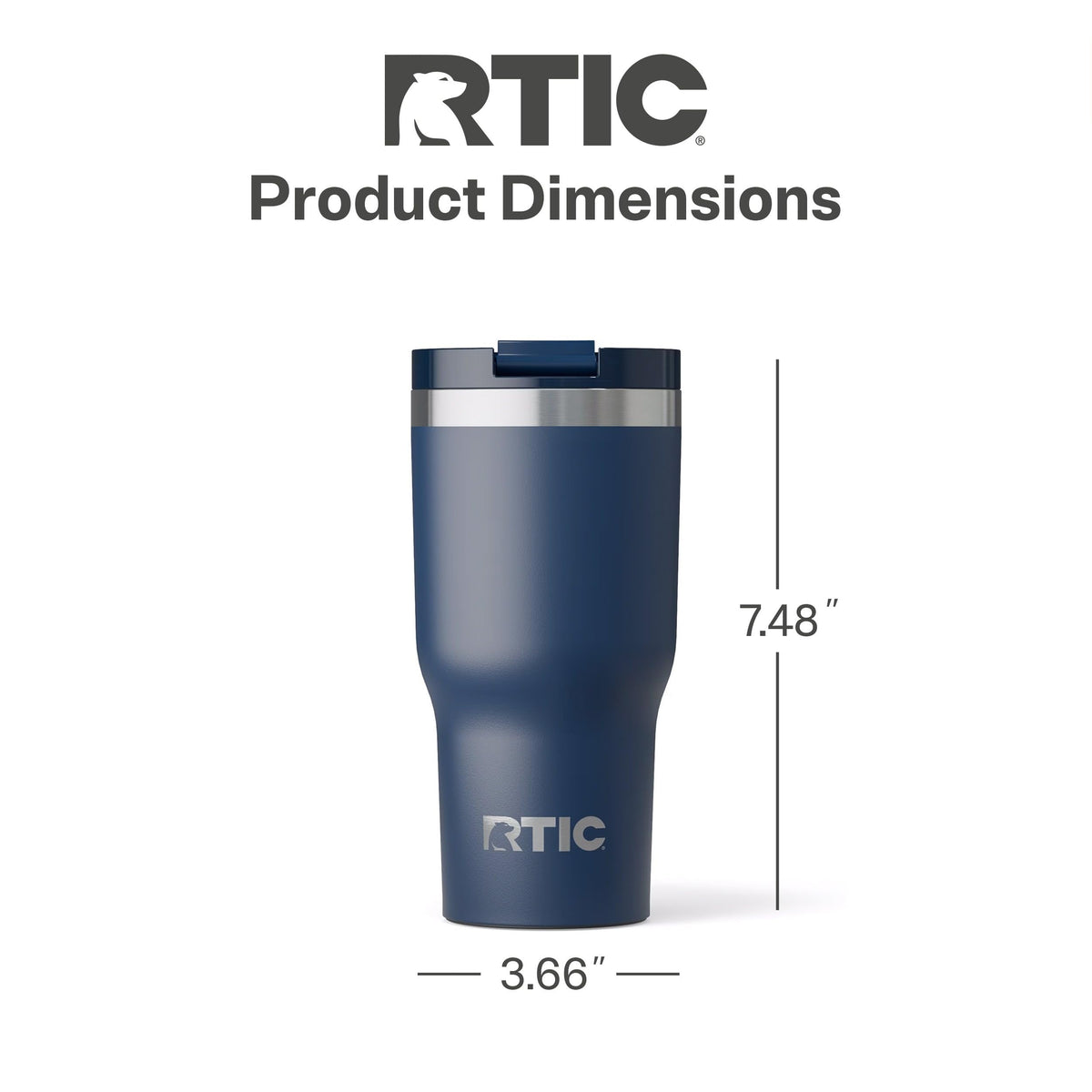 RTIC 20oz Essential Tumbler with Lid is dishwasher-safe for easy cleanup.