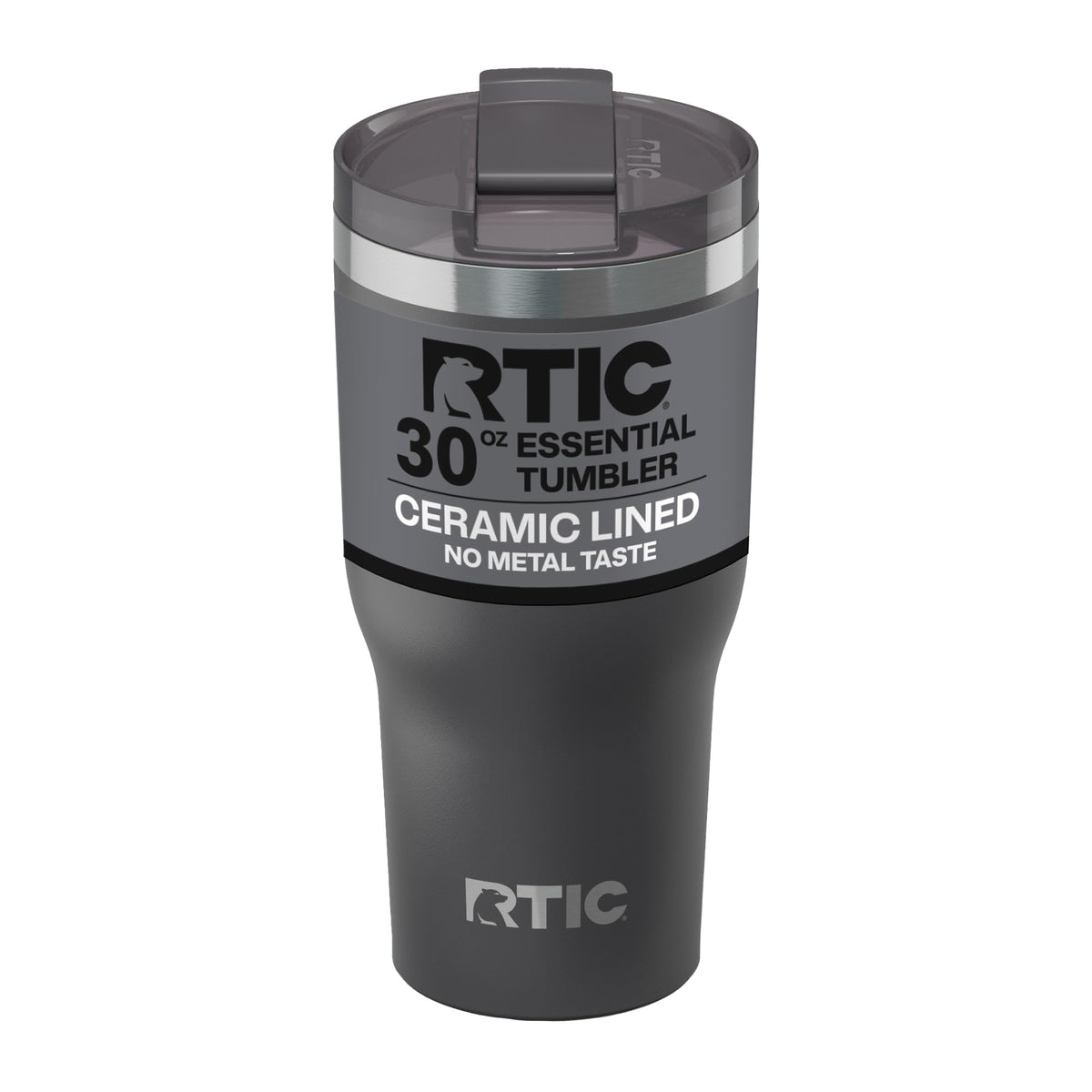 RTIC Essential Tumbler with ceramic-lined interior preserves flavor on the go.