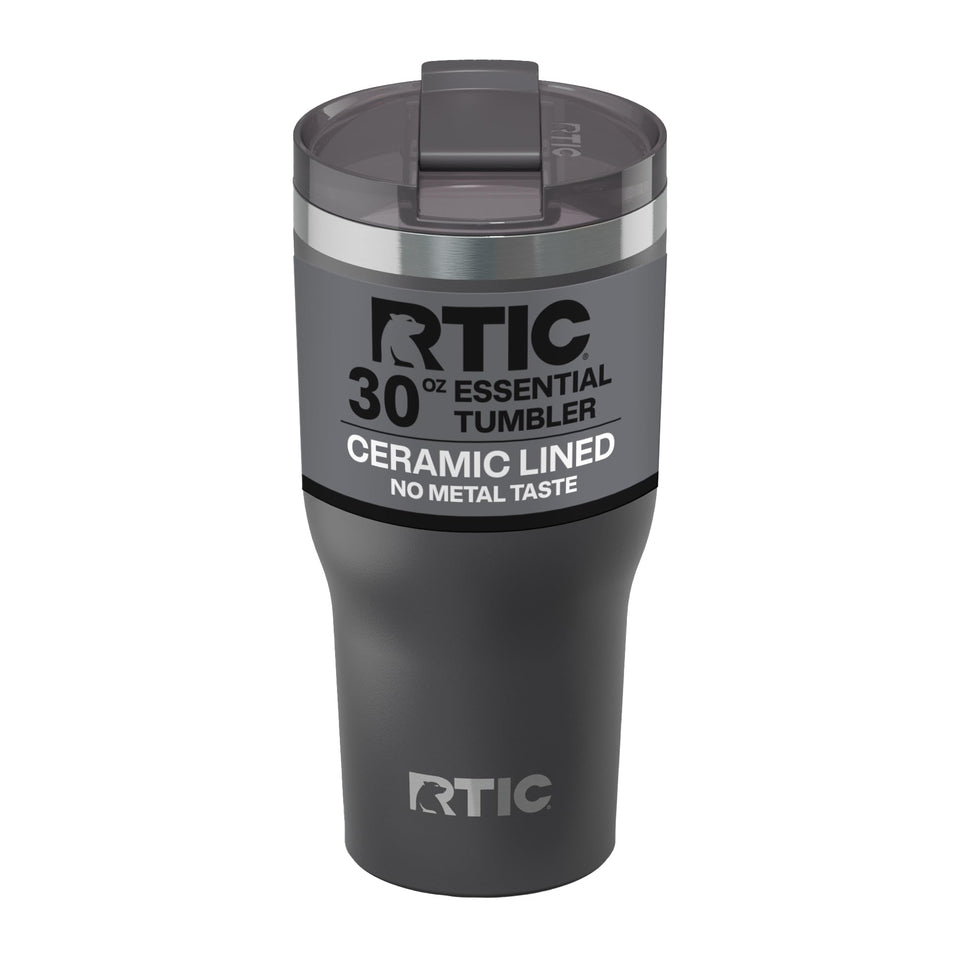 RTIC Essential Tumbler with ceramic-lined interior preserves flavor on the go.