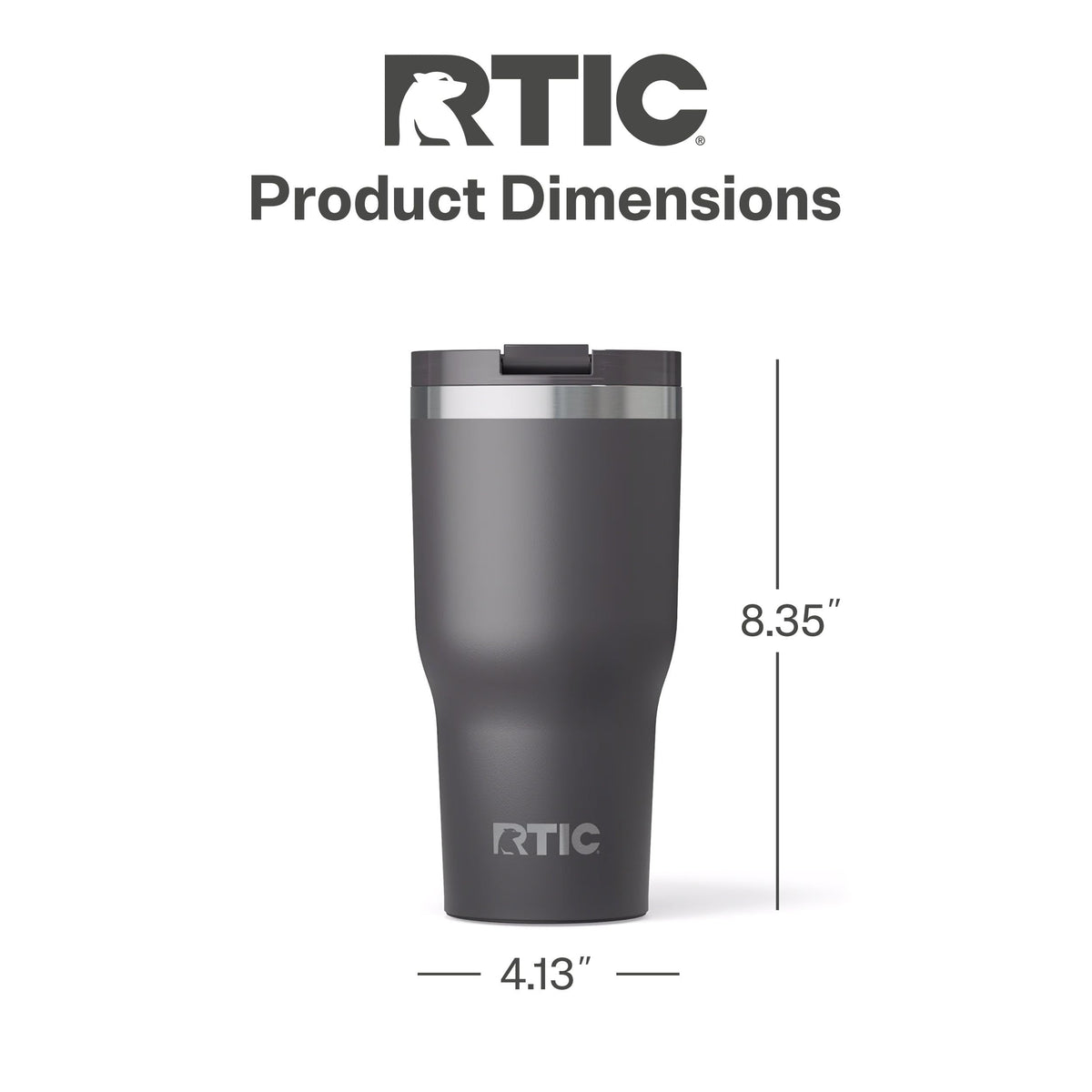 RTIC Essential Tumbler is dishwasher-safe and sweat-free for easy cleanup.