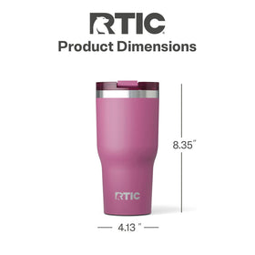 RTIC leak-resistant lid ensures easy sipping on the go.