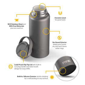 RTIC Outback bottle stainless steel construction for rugged outdoor use