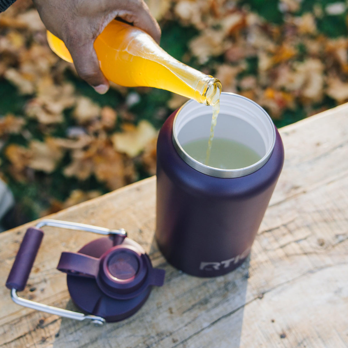 RTIC Outback Jug handle for easy transport and pouring