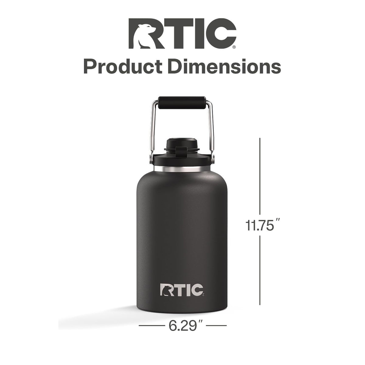 RTIC Outback Jug leak-proof wide-mouth lid prevents spills during pouring