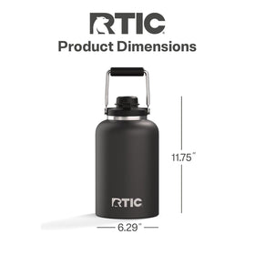 RTIC Outback Jug leak-proof wide-mouth lid prevents spills during pouring